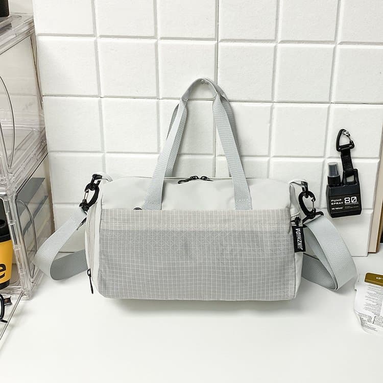 The same wear-resistant handbag for men and women, commuting on business trips, students living on campus светло-серый