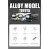 1/24 Toyota Coaster BUS Alloy Car Model Sound and Light Pull Back Children's Toy Collectibles Birthday Gift