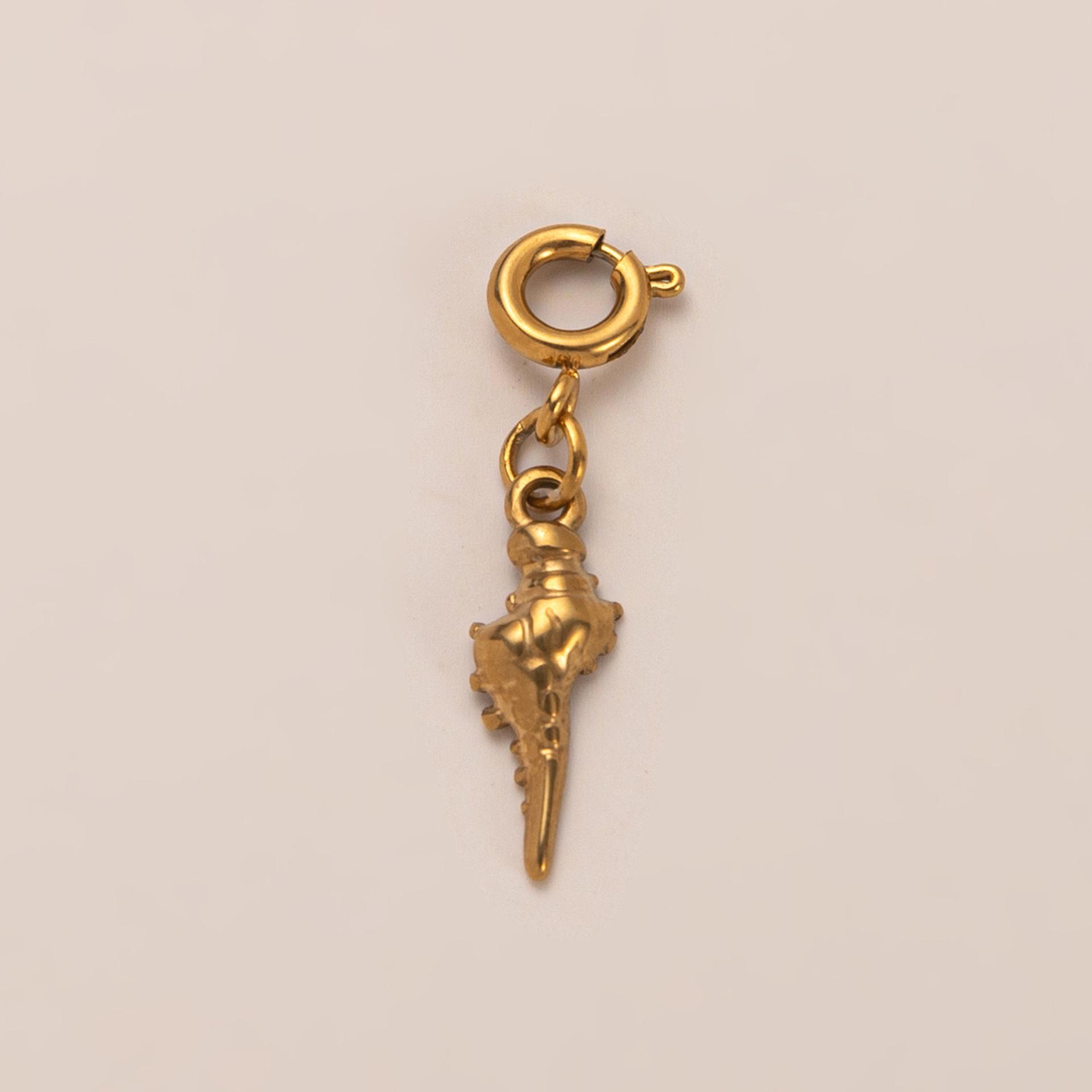 18K Gold-Plated Stainless Steel Marine Life Pendant