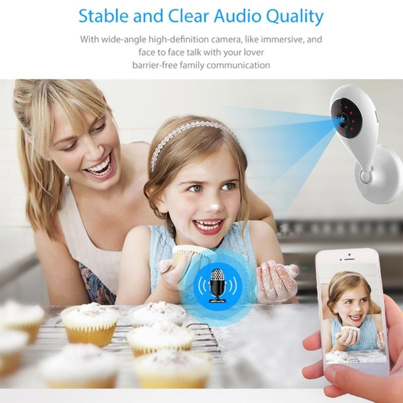 1080P WiFi Baby Monitor Camera With Real Time Sound Night Visioning Flexible Storages For Home Security System