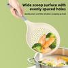 Heat Resistant Food Grade Silicone Long Handle Strainer, Multi Kitchen Drainer Colander For Pasta, Noodles  Dumplings Food Filtr