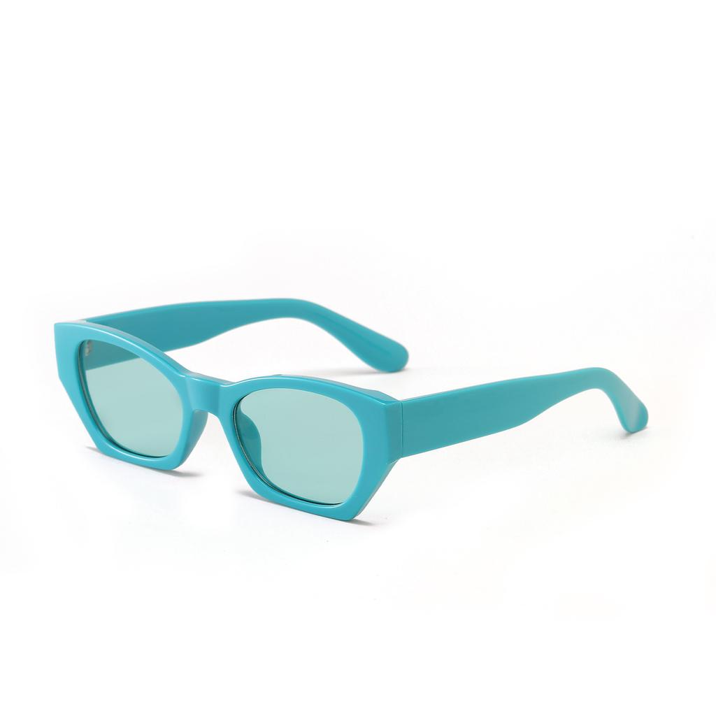 Brille 95154 Kleiner Rahmen Quadratisch Polygon Retro Rahmen Sonnenbrille Damen, Sonnenbrille Herren