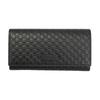 Classic Monogram Print Long Flap Leather Clutch Wallet Unisex Wallet Black 449396-BMJ1G-1000