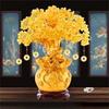 MYONEEN Money Tree Feng Shui Interior Good Business Power New Present Golden (Citrine) - Item, Decor, Fortune-Bringing, Luck, Prosperity, Stone, Gift,