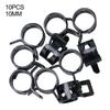 Bezpieczny i Niezawodny 10 szt. Czarny Zacisk Sprężynowy do Węża Wąż Silikonowy Paliwowy
