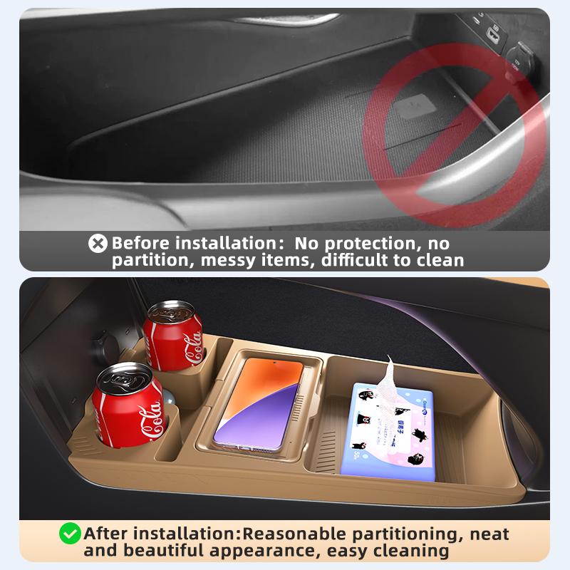 Suitable for 25 Models of Geely Galaxy Starship 7, Under-center Console Storage Box, Glasses Organizer, Car Accessories