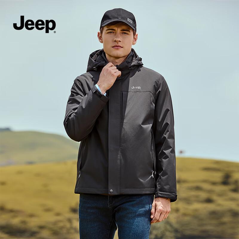 JEEP Men's Windproof Waterproof Outdoor Jacket