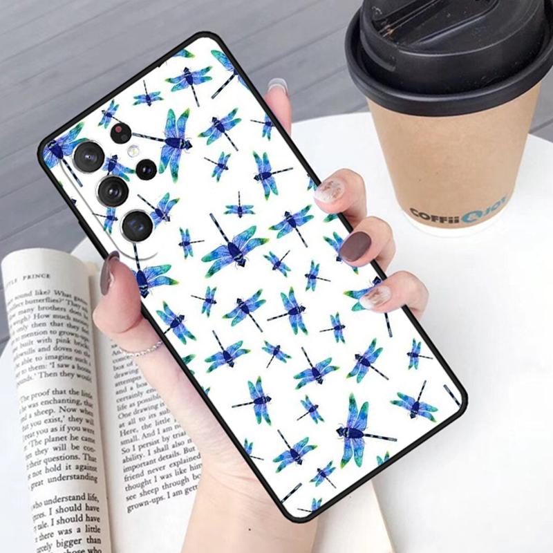 Dragonfly Pattern phone case Cover For Samsung Galaxy S24 S25 Ultra S21 S22 Ultra S10E Note 10 Plus Note 20 FE S23