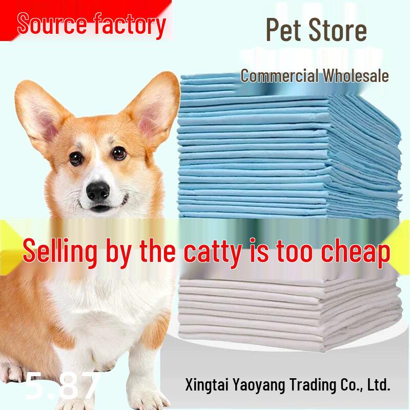 Bulk Pet Pee Pads with Minor Imperfections - Disposable, Waterproof, Sold by Weight