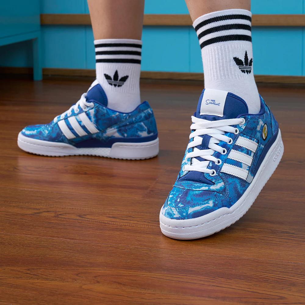 Adidas The Simpsons X Forum Low J Bart Simpson Kids Sneakers Blue Royal-Blue Cloud-White GZ1775