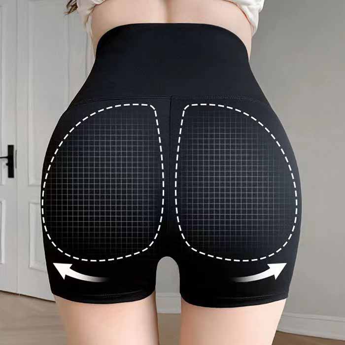 Wysokiej talii bezszwowe spodenki ochronne spodnie elastyczne Fitness joga treningowe majtki sportowe wyszczuplające bokserki figi bielizna damska