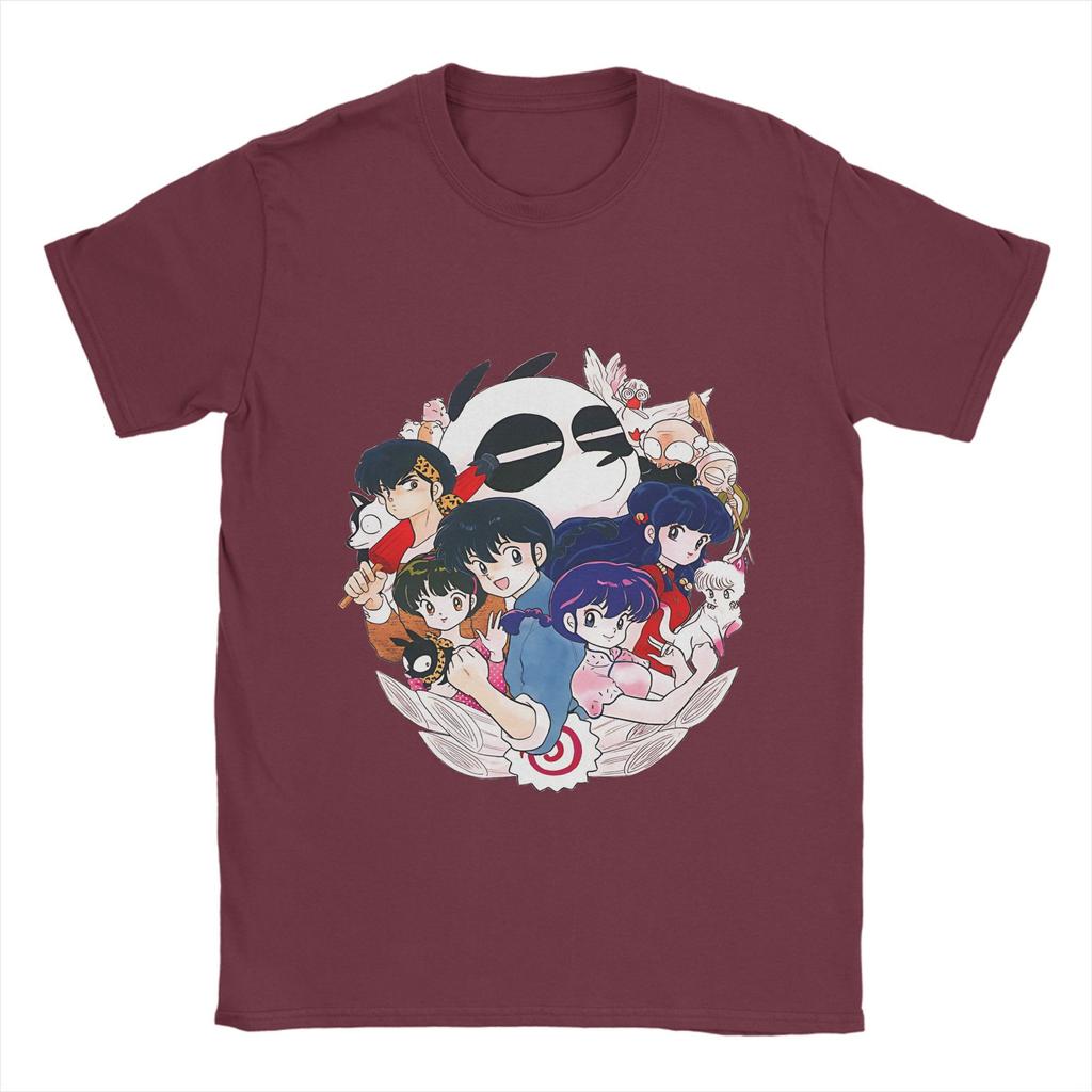 Novelty Ranmas 1/2 Panda T-Shirt Men Crewneck 100% Cotton T Shirt Short Sleeve Tees Gift Idea Clothes