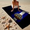 1pz Telo da Spiaggia Cresta Leicester Football Club - Morbido, Assorbente in Microfibra, Leggero, Ideale per la Spiaggia, Feste, Viaggi, Campeggio regali per tifosi