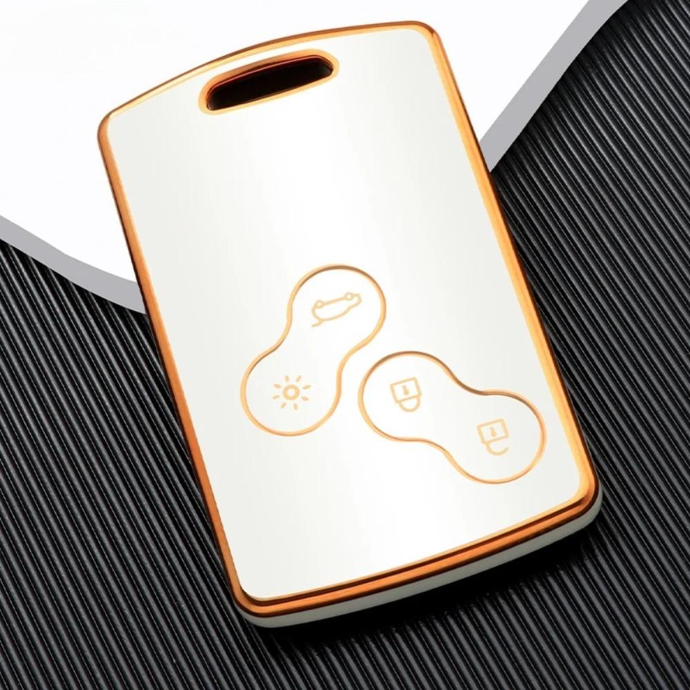 

Чехол для ключей из ТПУ, чехол-брелок для Renault Duster Captur Clio Logan Megane Koleos Scenic Nema Fluence Zoe, аксессуары без ключа