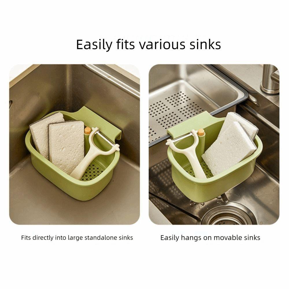 2 in 1 Sink Hanging Strainer Basket Quickly Drain Self-Cleaning Kitchen Garbage Filter Creative Multifunctional