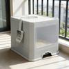 Lettiera per Gatti Completamente Chiusa Anti-Schizzi Tipo Cassetto Extra Large Staccabile Rimozione Odori Toilette per Gatti Domestica Sabbiera Uso Quotidiano