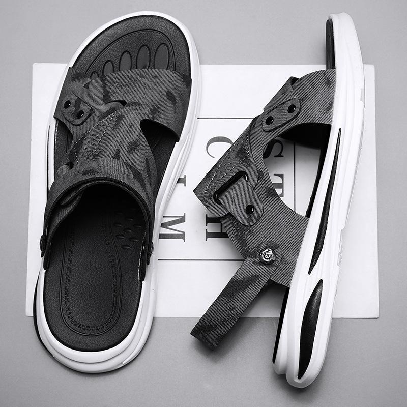Sandals Men's New Summer Wear Sports Casual Slippers Outdoor Dual-purpose Waterproof Breathable Soft-soled Driving Beach Shoes