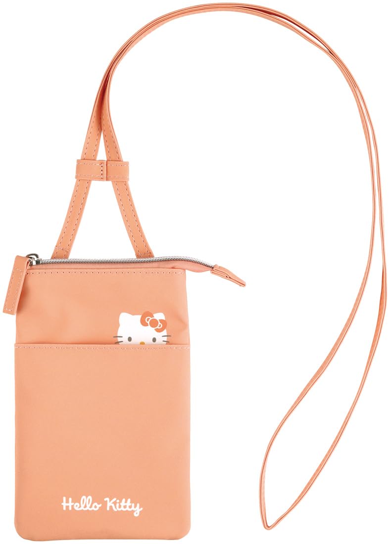 

Skater Smartphone Smartphone Neck Smartphone Hello Pouch, Carrying, Shoulder, Hanging, Crossbody, Case, Zipper, Kitty, Sanrio, ZSP1-A