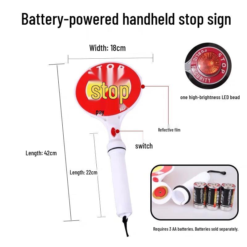 

Rechargeable LED Traffic Flashing Baton