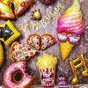 Sweet Donut Ice Cream Cake Foil Balloons Love Helium Balloon Baby Shower Birthday Party Decoration Kids Toy Digital Figure Globo