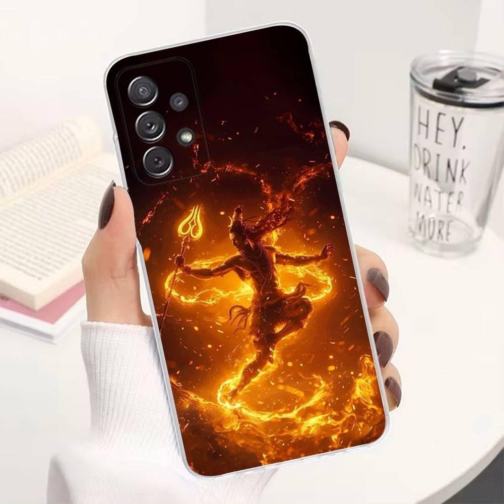 

Lord Shiva Mahadevs of Indiav Case For Samsung A51,30,71,S9,Ultra,Lite,S22,10,20,FE,23,21,PIus,Transparent, Silicone SamsungNote20Ultra