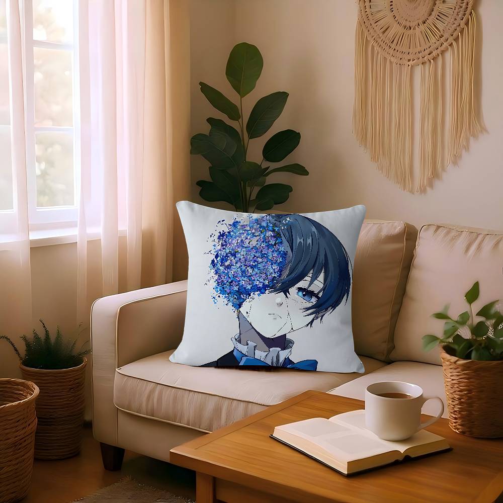B-Black Butler Ahornblatt Design Kissenbezug Fröhliche Herbsternte Deko Feiertagsdeko Kissenbezug