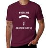 WHERE WE DROPPIN' BOYS WARZONE T-Shirt blue archive heavyweights graphic tee shirt summer tops mens funny t shirts