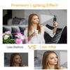 Mini LED Selfie Light Rechargeable Clip-on Fill Light 180° Adjustable for Mobile Phone Computer Video Call Makeup Photo Lighting