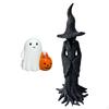 2Pcs Halloween Figurines Witch Ghost Statues Decor for Living Room