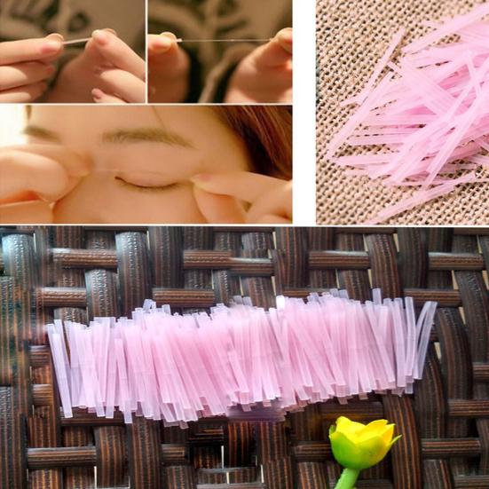 50Pcs Magic Invisible Glue Sticks Double-Fold Eyelid Sticker Women Beauty Tool