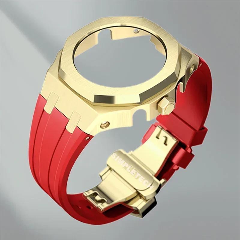 Mod Kit GEN5 GA2100 Metal Bezel for G shock Casioak Modification 4th Generation Rubber&Steel Watch Case Strap GA-B2100 2110