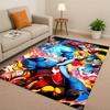 3D Retro Game Rockman Mega Man Living Room Non-Slip Area Rug Soft Carpet for Bedroom Playroom Sofa,Easy Clean Home Decor Doormat