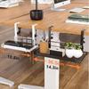Under-Desk Cable Management Rack Computer Desk Cable Organizer Wired Network Cable Outlet Storage Shelf Cable Routing Solution