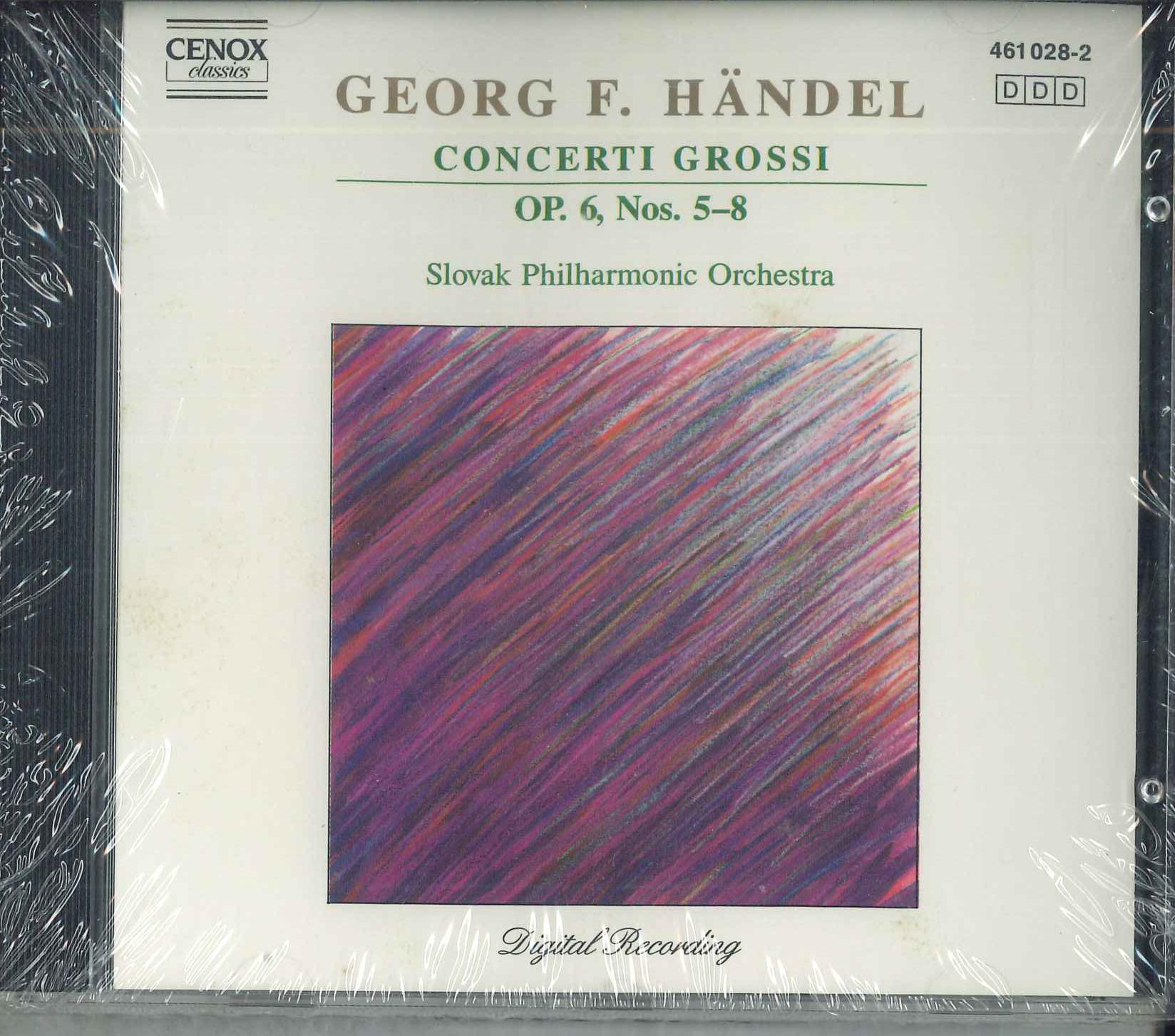 

CD GEORGE FRIEDRICH HANDEL - Concerti Grossi 4610282 CENOX Europe Classical Used