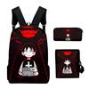 Trendy Subway Midnight Game 3D Print 3pcs/Set Pupil School Bags Laptop Daypack Backpack Inclined Shoulder Bag Pencil Case