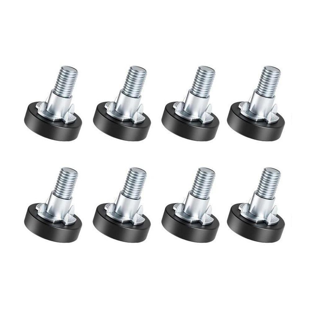 8PCS Table Feet Screw On 1/4In Thread Levelers Furniture Levelers Leg Levelers New Glide Leveler