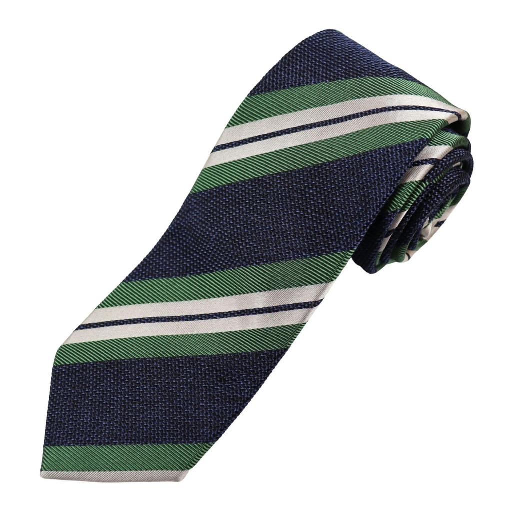 [Michiko London] Brand Necktie, Gift Box Included, Italian Fabric, Made In Japan, Striped Pattern, SilkCotton, Gift, Present, Men'sWomen's, Unisex,