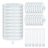 Plastic Martini Glasses Detachable Transparent Ribbed Martini Glasses Disposable Champagne Tower Dessert Cup