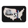Classic Racing Car Herbie 53 Doormat Anti-Slip Entrance Kitchen Bathroom Door Floor Mats Garden Rug Carpet Footpad