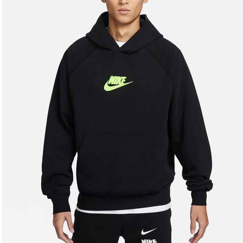 Nike Sportswear Logo Pullover Hoodie Men Hoodies Black HJ1465-010