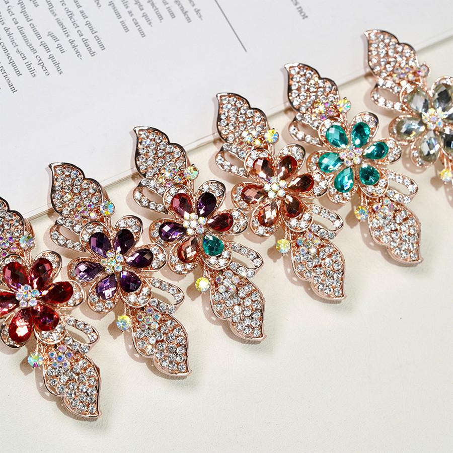 Korean style fashion ladies spring clip small butterfly alloy hair clip hair accessories fresh and elegant versatile accessories
