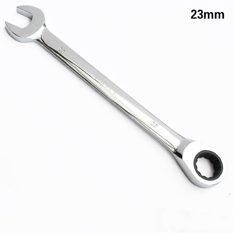 Ratchet Combination Wrench Set Fine Tooth Gear Ring Torque and Socket Wrench Set Nut Tools for Repair Open End Wrench