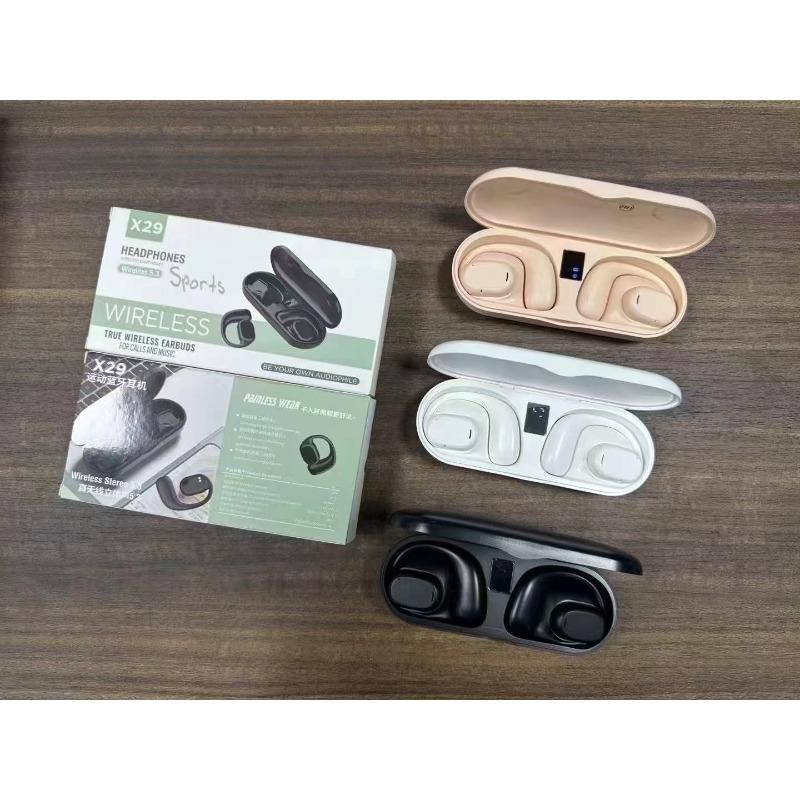 

X29 ear-mounted bone conduction Bluetooth headset OWS not in the ear JS270 super long battery life three-dimensional digital sports wind