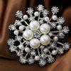 Spille da donna alla moda grandi perle d'imitazione strass spilla da sposa spilla gioielli accessori regalo