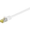 Câble réseau wentronic rj-45 cat7 1m (91091) - blanc - connecteurs rj-45 mâles plaqués or - 1m - s/ftp (s-stp)
