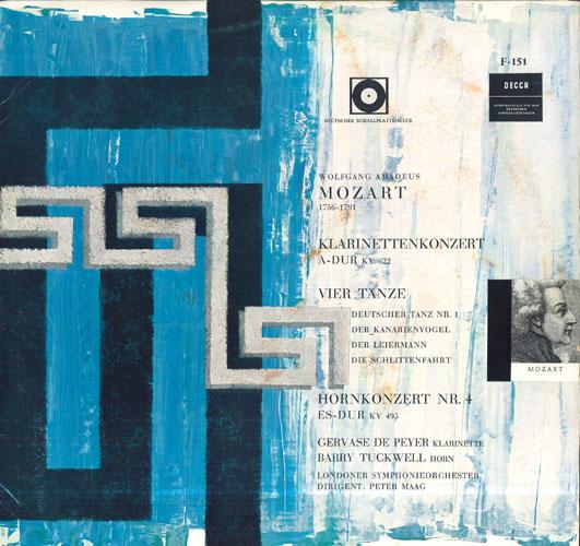 

Виниловая пластинка WOLFGANG AMADEUS MOZART GERVASE D Концерт для кларнета с оркестром F151BD479 DECCA Германия Классика Б/у