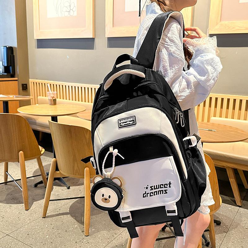 

Вместительные Рюкзаки для Старшеклассниц Женские Университетские Рюкзаки Ценные Грязеотталкивающие Школьные Рюкзаки Женские Сумки через Плечо для Учениц Начальной Школы .