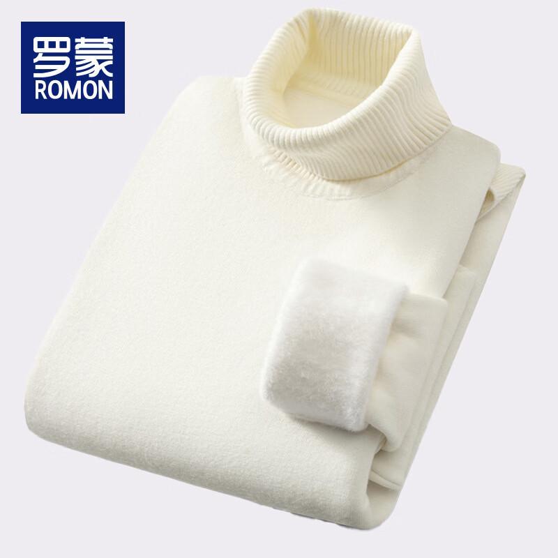 Romon Men's Warm Turtleneck Knit Sweater