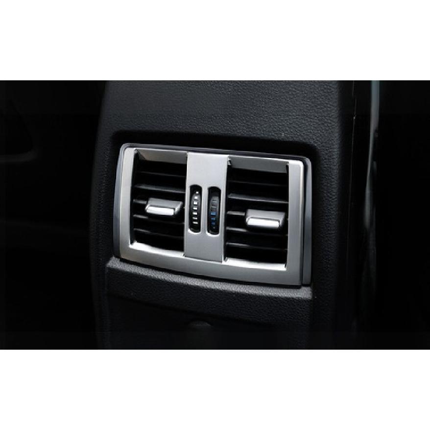 Cover Trim For BMW 3 4 Series GT Back Row Air Outlet Vent 2013- Silver Steel