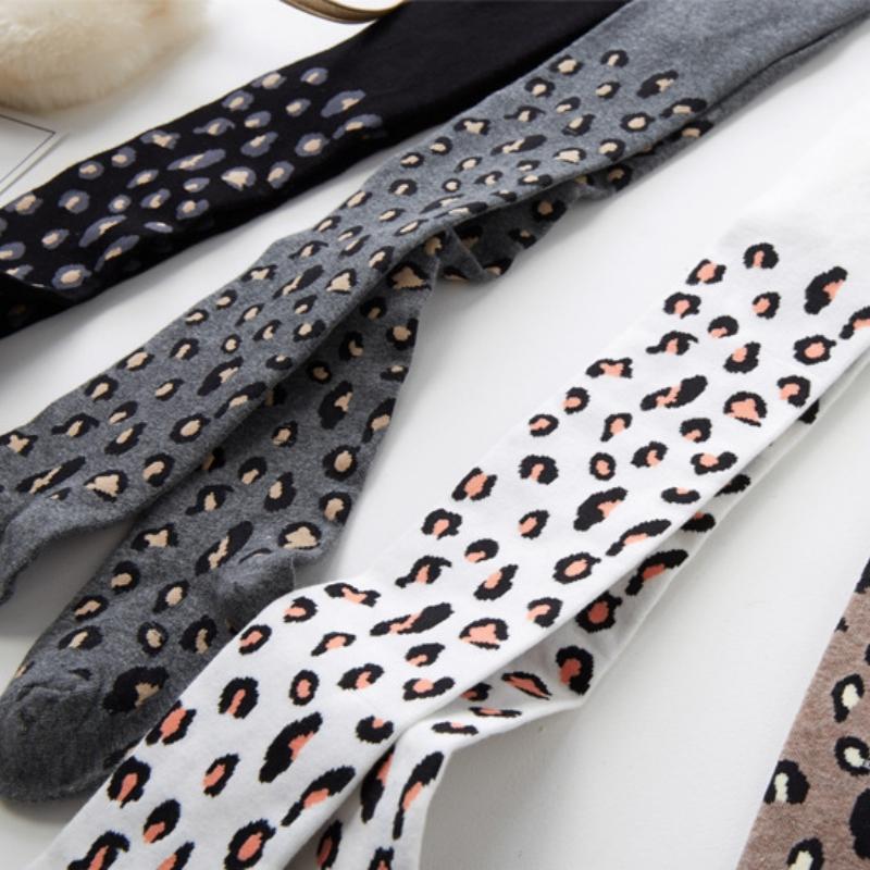 Kinder Leopard Print Strumpfhosen Für Mädchen Neue Frühling Herbst Kinder Strumpfhosen Baumwolle Mädchen Strümpfe Kleinkind Strumpfhosen Baby